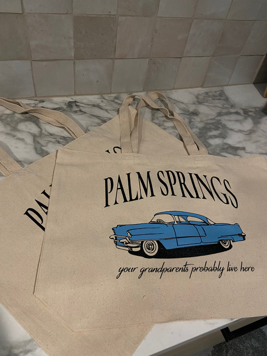 Palm Springs tote bag