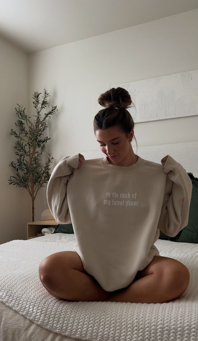 luteal phase crewneck