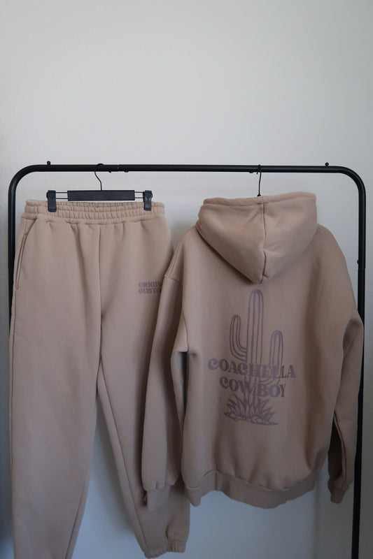 coachella valley cactus hoodie - sand