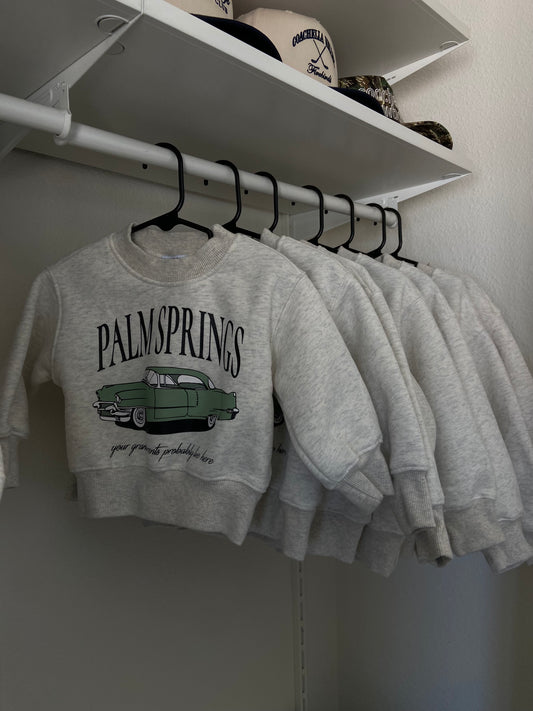 kids vintage car crewneck