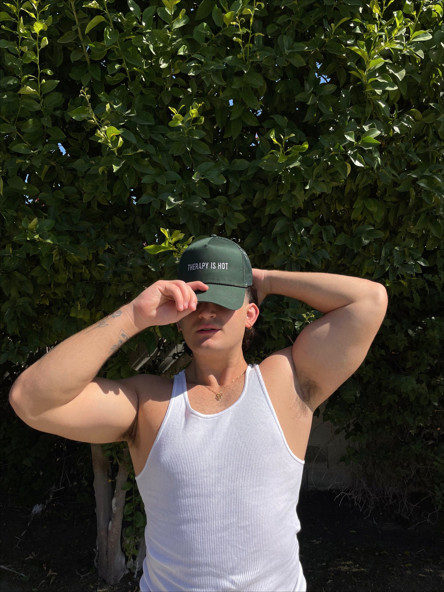 THERAPY IS HOT trucker hat