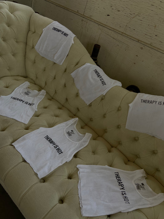 THERAPY IS HOT crop top