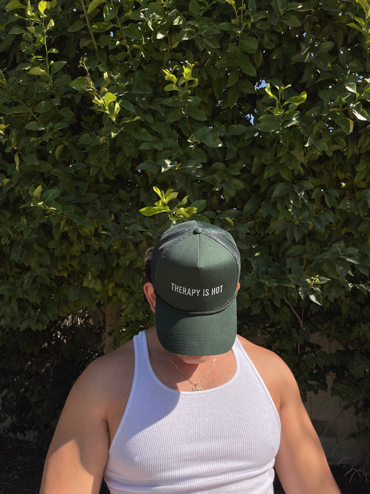 THERAPY IS HOT trucker hat